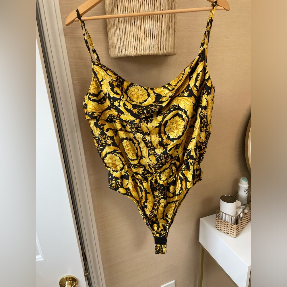 Versace silk one piece top